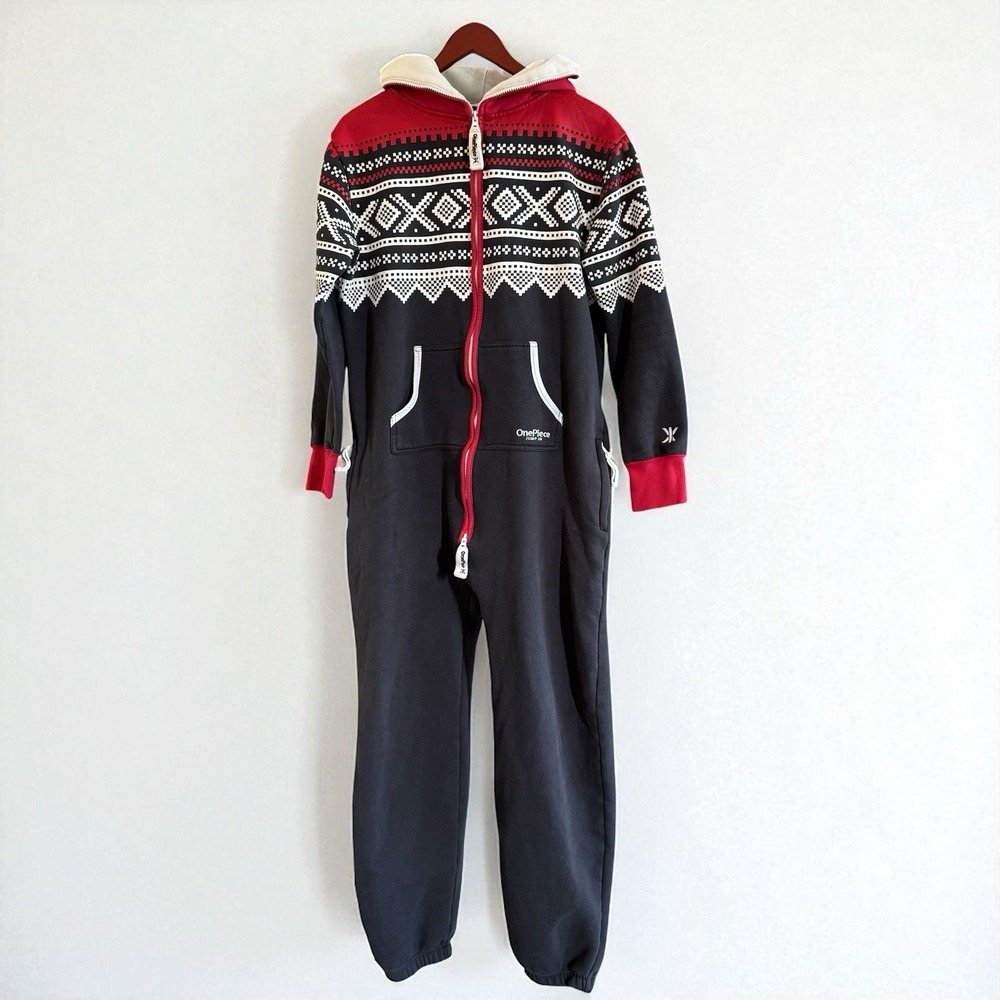 Marius One-Piece Onsie Jumpsuit Size Medium Unisex Loungewear Hooded